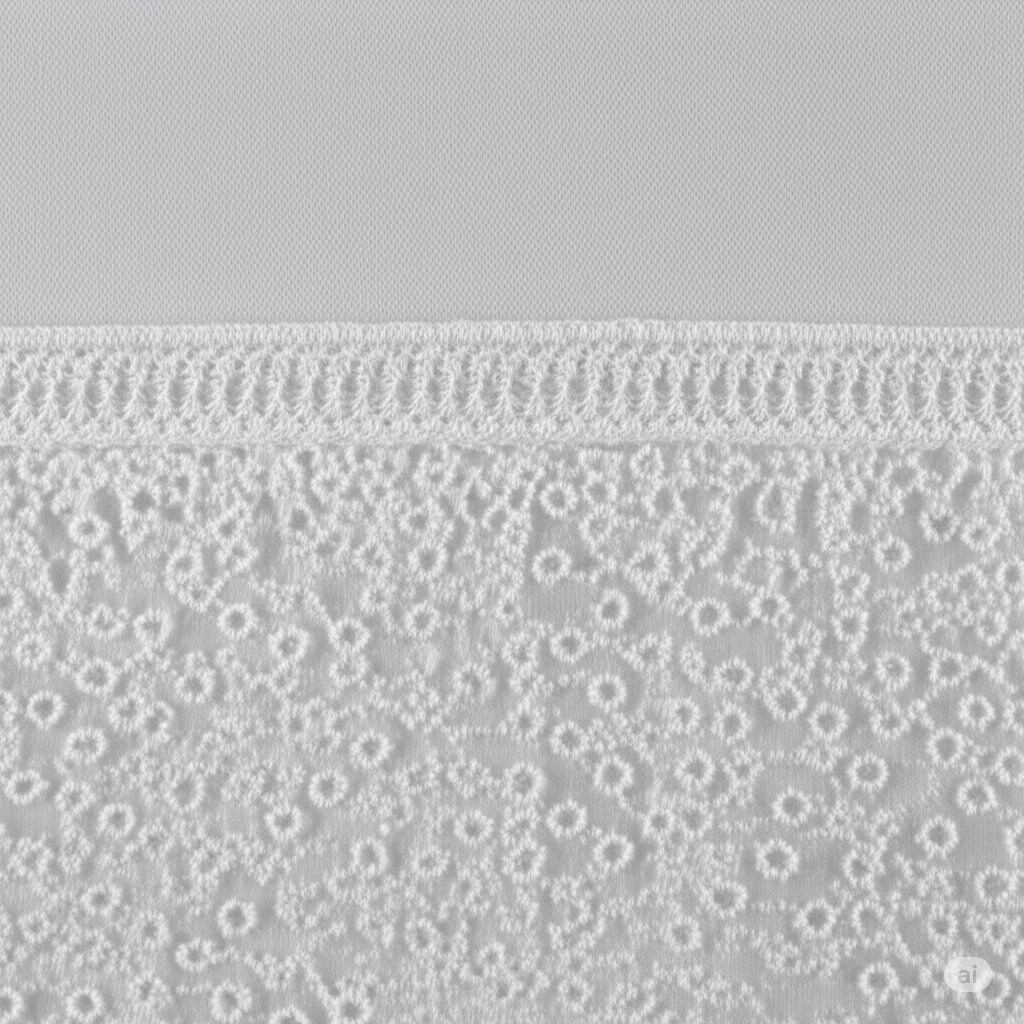 Polyester Embroidered Lace Fabric